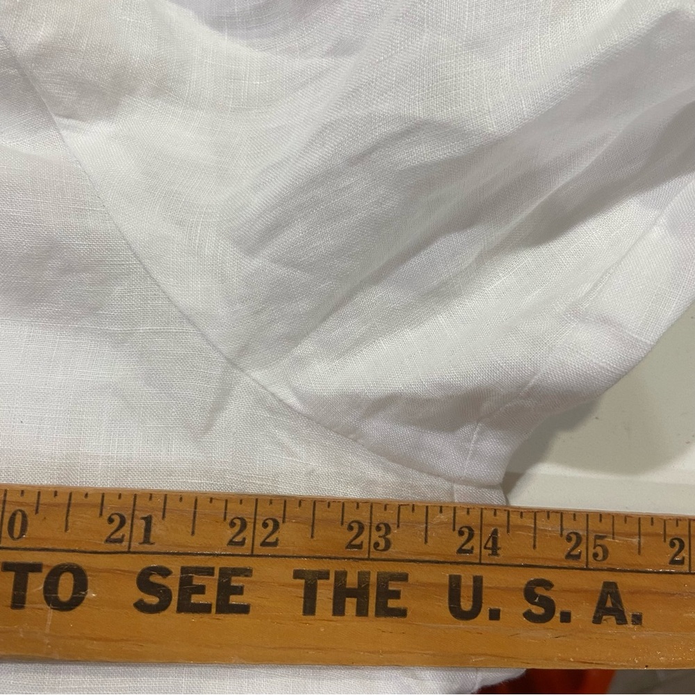 Eileen Fisher 100% organic linen button up blouse top size L - Picture 6 of 7